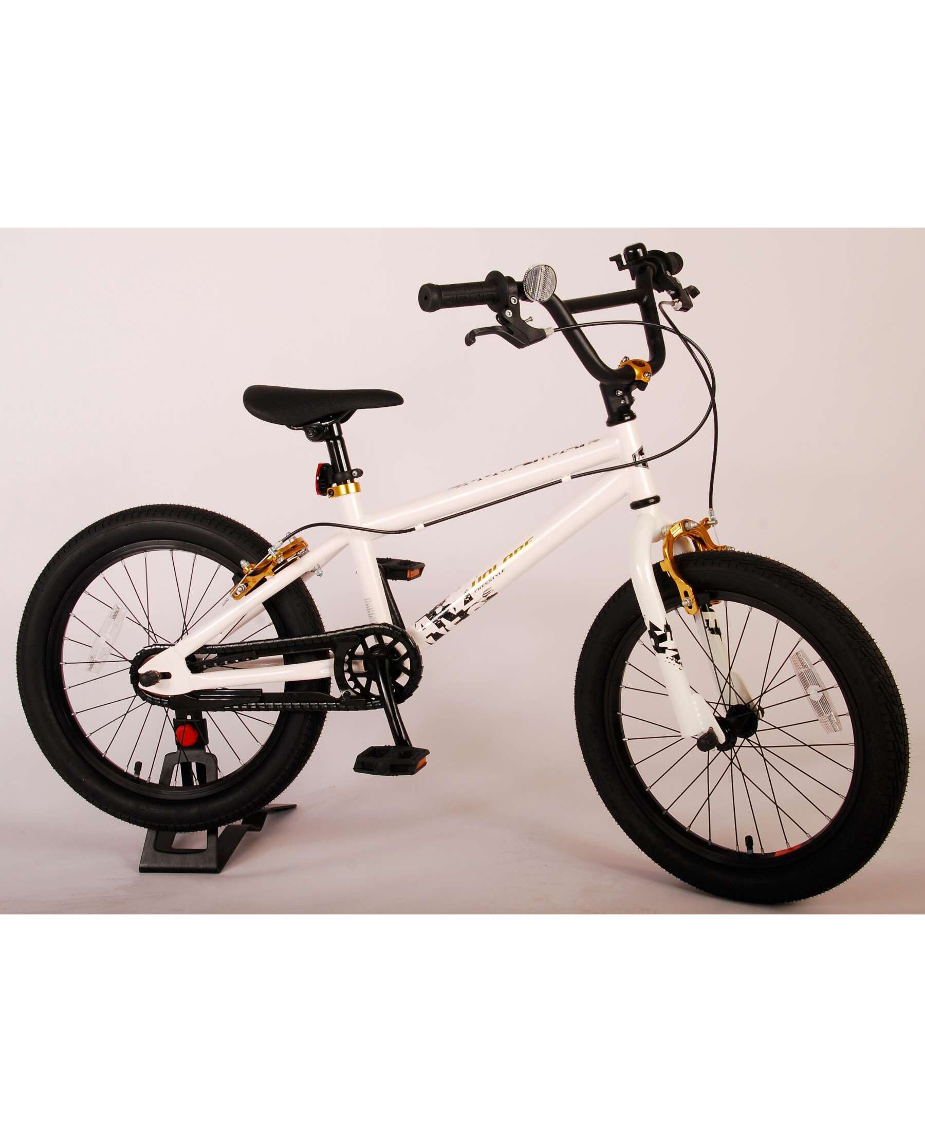 Volare Cool Rider Kinderfiets - Jongens - 18 inch - Wit - 95% afgemonteerd - Prime Collection