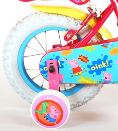 Volare Peppa Pig Kinderfiets - Meisjes - 12 inch - Roze - Twee handremmen