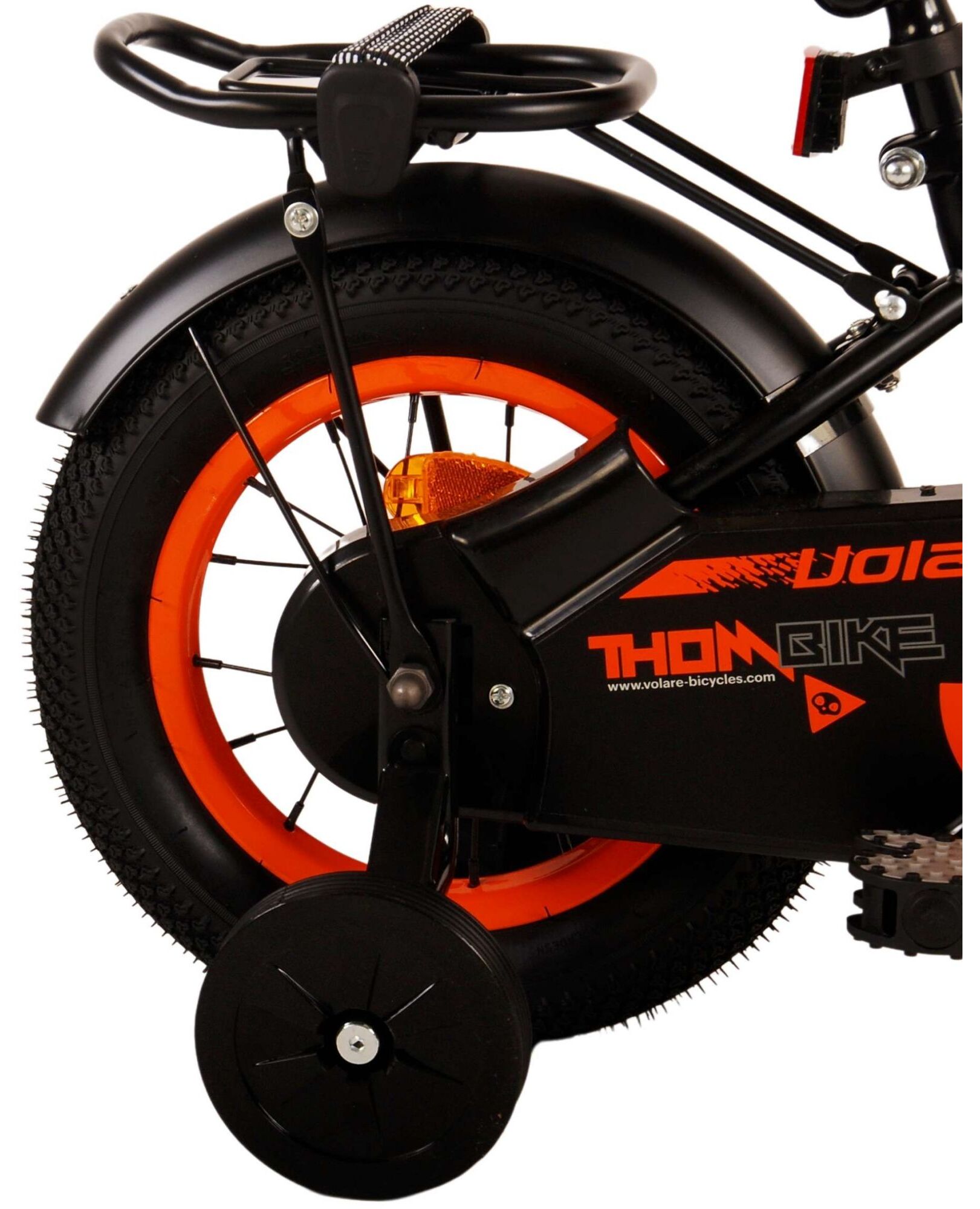 Volare Thombike Kinderfiets - Jongens - 12 inch - Zwart Oranje