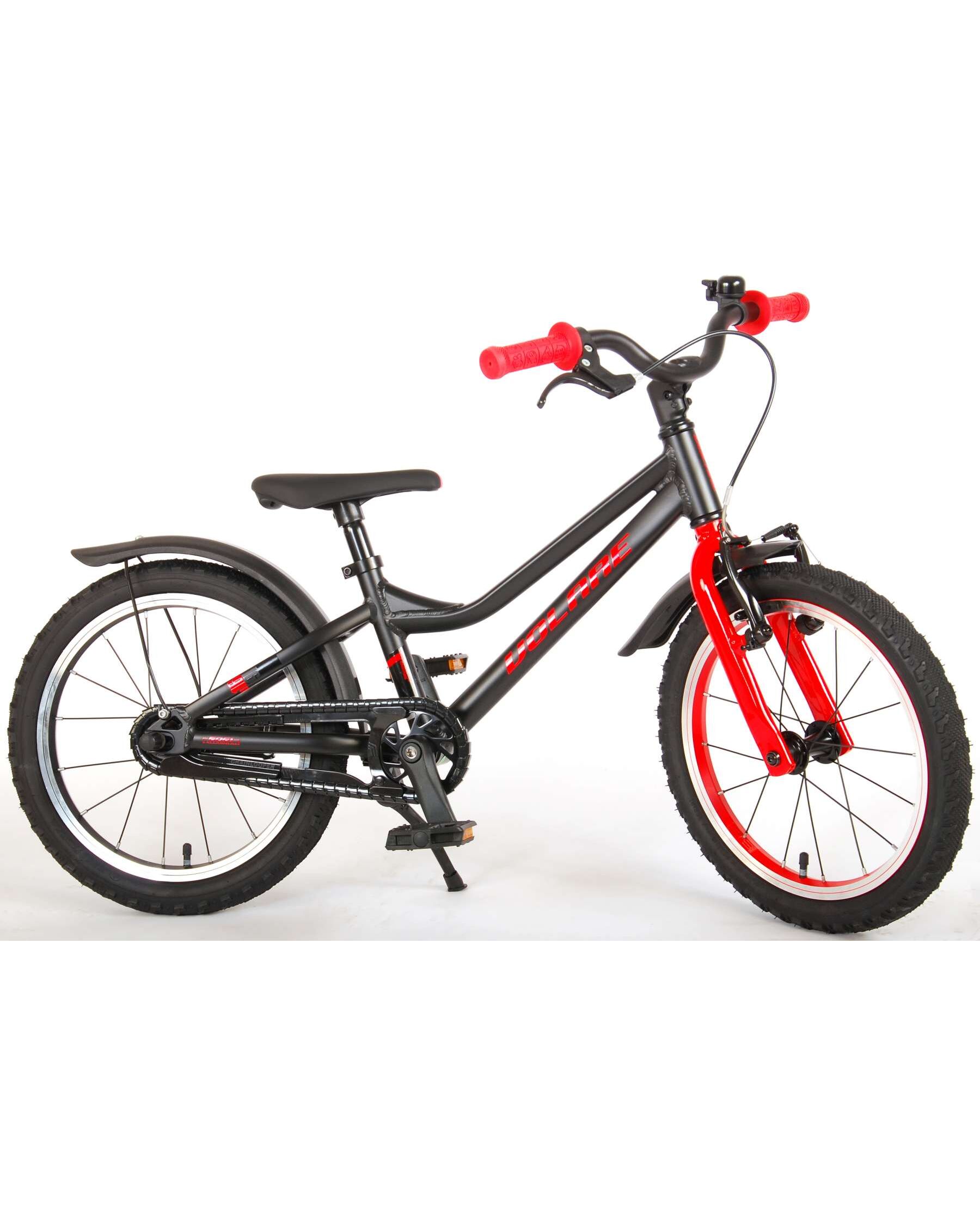 Volare Blaster Kinderfiets - Jongens - 16 inch - Zwart/Rood - Prime Collection