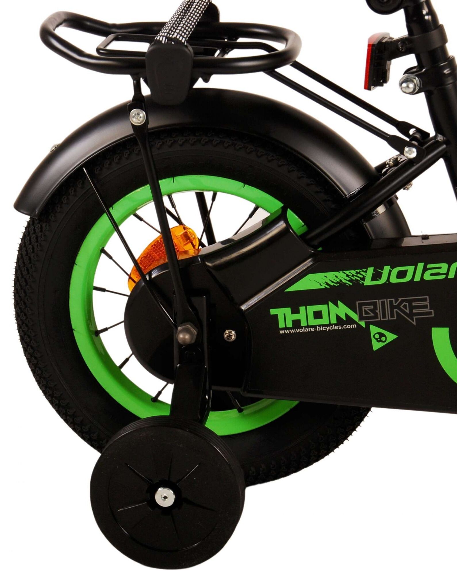 Volare Thombike Kinderfiets - Jongens - 12 inch - Zwart Groen