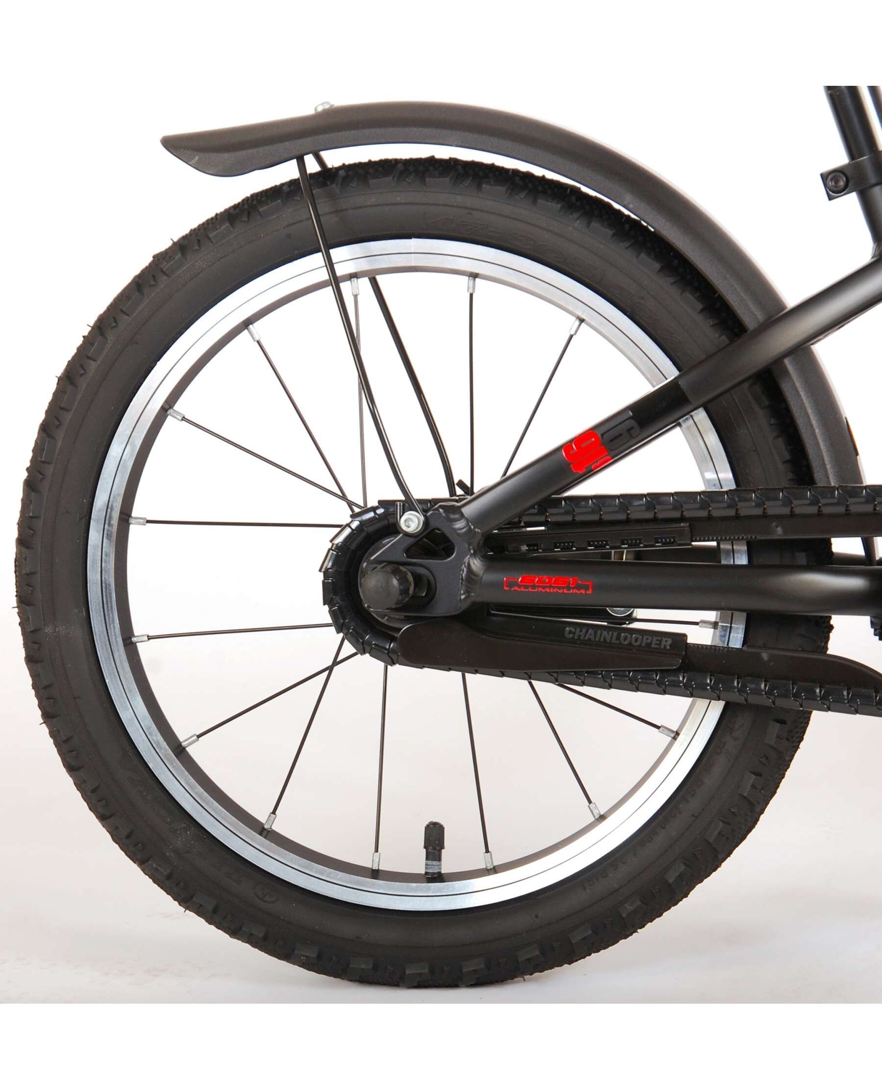 Volare Blaster Kinderfiets - Jongens - 16 inch - Zwart/Rood - Prime Collection