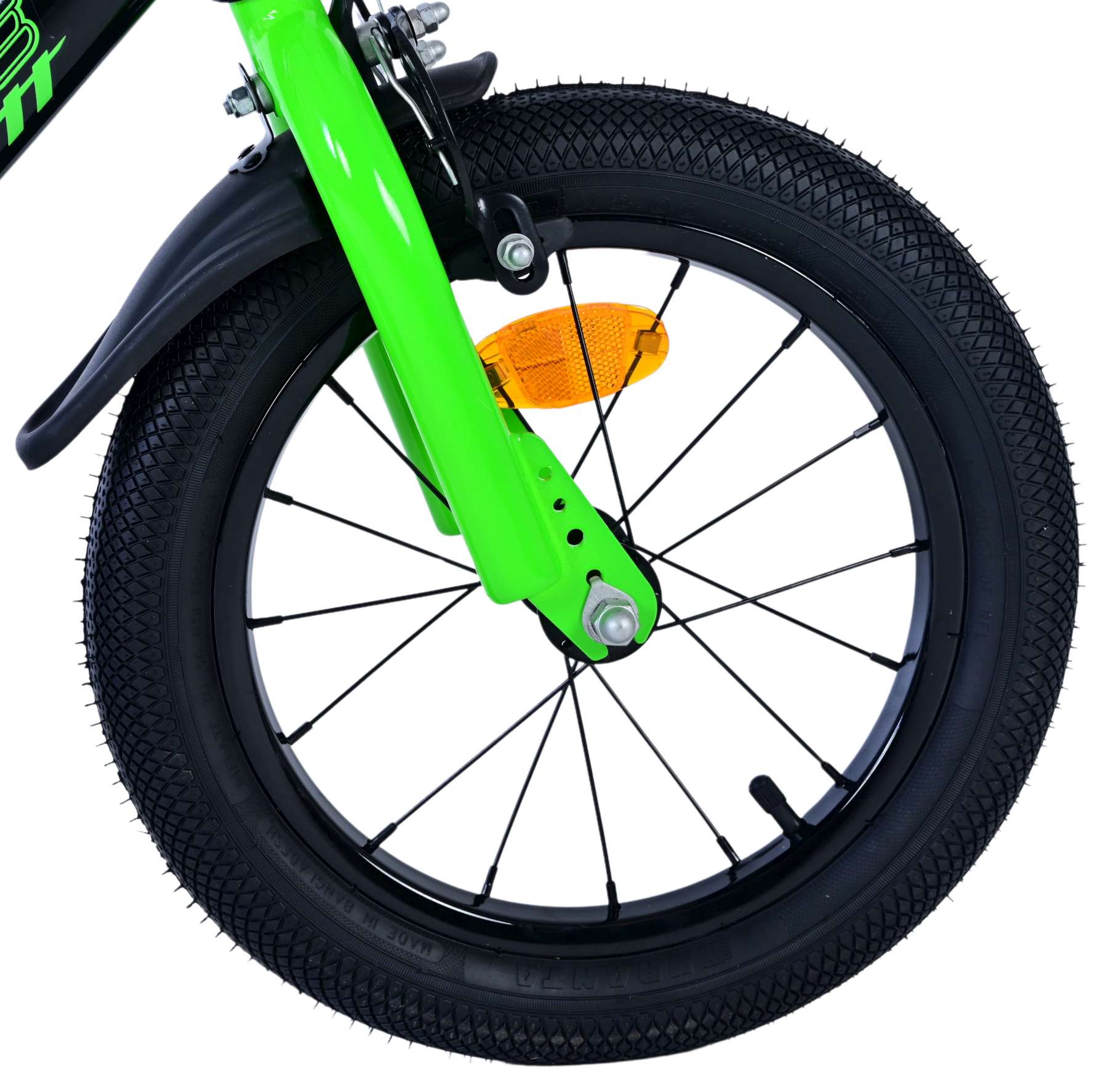 Volare Sportivo Kinderfiets - Jongens - 14 inch -Groen Zwart