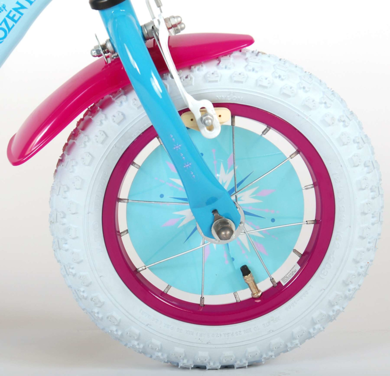 Volare Disney Frozen 2 Kinderfiets Meisjes -12 inch - Blauw/paars | 12 inch | 2 - 4 jaar | kaspibike