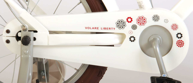 Burgerschap pakket Wederzijds Volare Liberty Kinderfiets - Meisjes - 16 inch - Wit | 16 inch | 4 - 6 jaar  | kaspibike