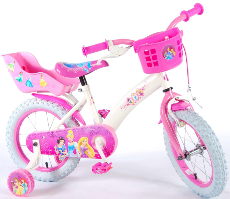beweeglijkheid heet naald Volare Disney Princess Kinderfiets - Meisjes - 14 inch - Roze | 14 inch | 3  - 5 jaar | kaspibike