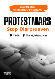 GRATIS, ALVAST TE BESTELLEN! – Flyerpakket Protestmars Stop Dierproeven