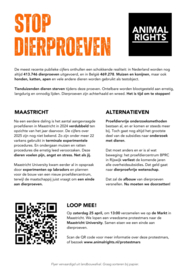 GRATIS! – Flyerpakket Protestmars Stop Dierproeven