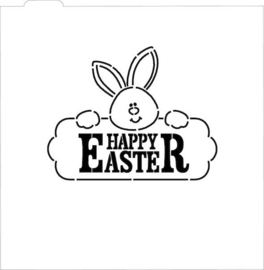 Happy easter double layer cookie stencil