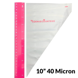 Tipless Piping Bags 10" 40 micron 100 stuks