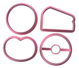 sweets set 4 delig - cookie cutters