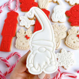 Gnome stempel & cookie cutter - 2 delig