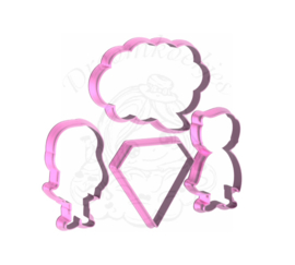 Super papa cookie cutter set