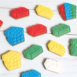 Lego cookie stempel & cookie cutter 2 delig