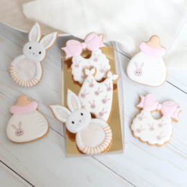 romper en rammelaar cookie cutters - 2 - delig