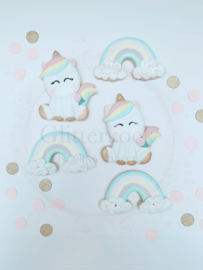 Regenboog wolk  cookie cutter