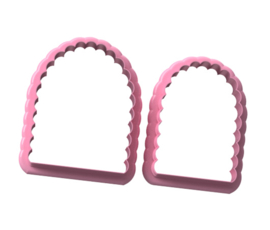 scallop boog 2 delig  cookie cutter