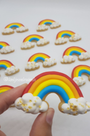 Regenboog wolk  cookie cutter