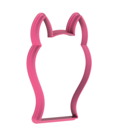 Party lama  met bril cookie cutter & hulp stencil