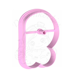 Chubby letter cookie cutter