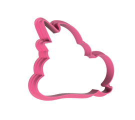 Unicorn poep emoji cookie cutter