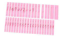 Alfabet WRITTEN  cijfers/speciale tekens -