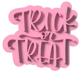 trick or treat stempel  & cookie cutter - 2 delig