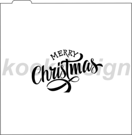 Merry christmas stencil