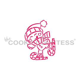 Drawn with Character Gingerbread Ice Skating