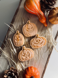 4 x pumpkin  stempel & cookie cutter - 8 delig