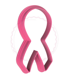 Pink ribbon cookie cutter