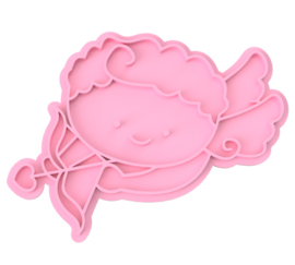 Cupido stempel & cookie cutter (2 delig)