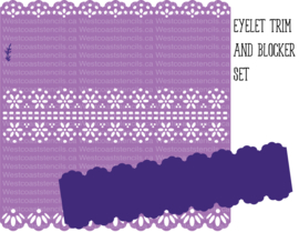 Eyelet trim set cookie stencil