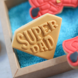 Super DAD "POP" stempel  & cookie cutter - 2 delig