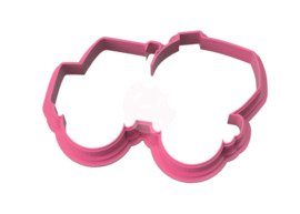 beton wagen 8 cm cookie cutter & hulp stencil