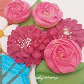 Moederdag boeket cookie cutters 6-delig