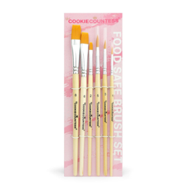 Sugar Decorator Brushes, Set of 6