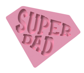 Super DAD "POP" stempel  & cookie cutter - 2 delig