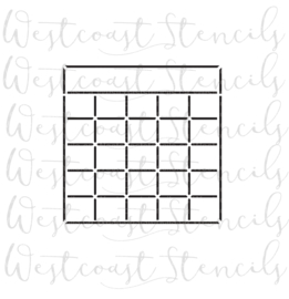 Calender stencil (2 delig)