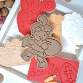 Loop piet stempel & cookie cutter - 2 delig