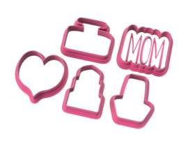 Chubby MOM 5 delige mini's cookie cutters