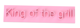 king off the grill stempel  & cookie cutter - 2 delig