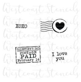 Valentijn stamp cookie stencil