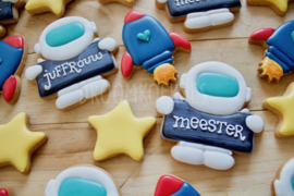 Space-iaal schooljaar cookie cutter set