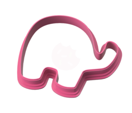Olifant simpel cookie cutter