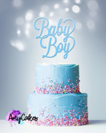 BABY BOY CARD TOPPER - BLUE