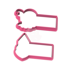 Sint en Piet banner 2 delig cookie cutters