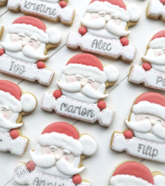 Santa plaque cookie cutter