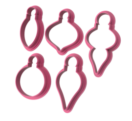 Kerstballen set  cookie cutter