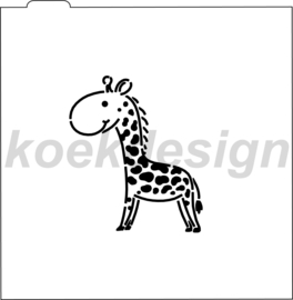 Giraffe # cookie cutter & stencil